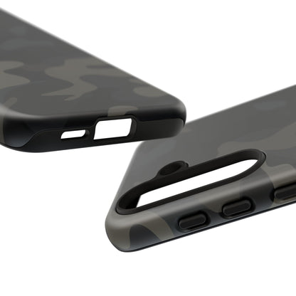 Black Camouflage Phone Case for iPhone, Samsung and Google Pixel