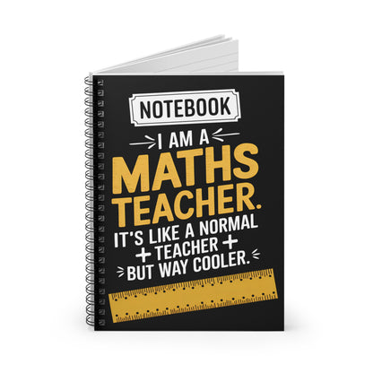 Maths Teacher Spiral Notebook - Ruled Line, Perfect Gift for Educators, Journal, Student Supplies, Back to School, Teacher Appreciation