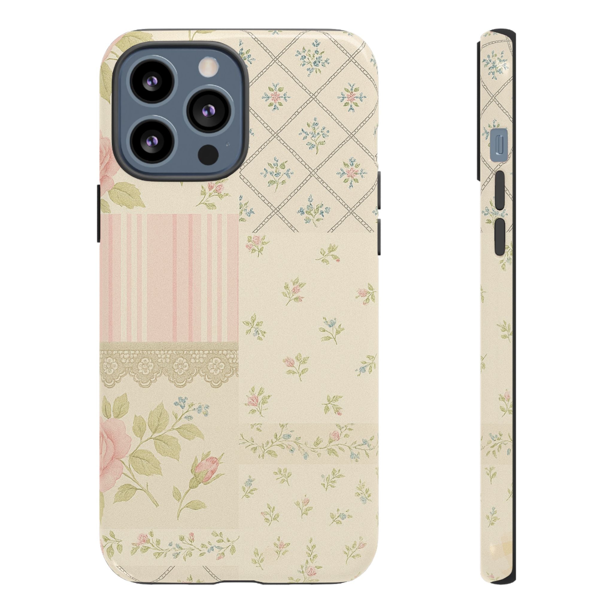 Floral Phone Case, Floral Tough Case, Protective Phone Case, Flower Case, Tough Phone Cover, Floral Tech Accessory iPhone 13 Pro Max Glossy