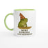 More Espresso Less Depresso Mug - Funny Frog Coffee Cup - Humorous 11oz Ceramic Mug Gift Ceramic Green