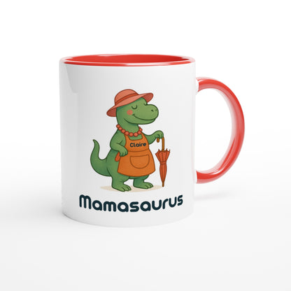 Mamasaurus Mug - Cute Dinosaur Coffee Cup - Perfect Gift for Moms