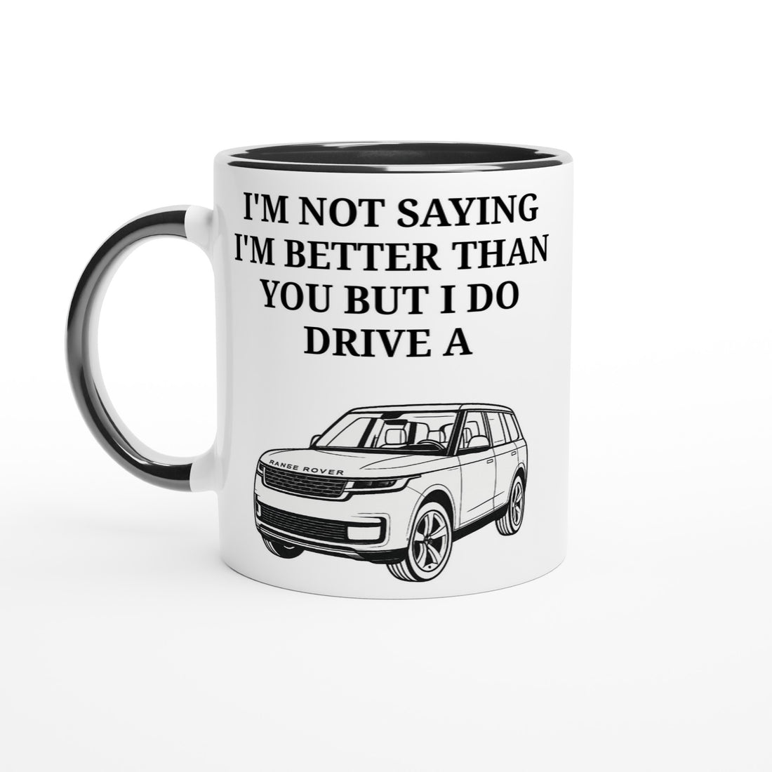 Funny Range Rover Mug – 11oz Luxury Car Driver Gift, Bold Statement Coffee Cup, Land Rover, Range Rover Gen 3 Lover Gift for Him or Her