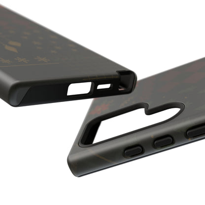 Black Luxury Phone Case for Christmas Festive Season - Tough design