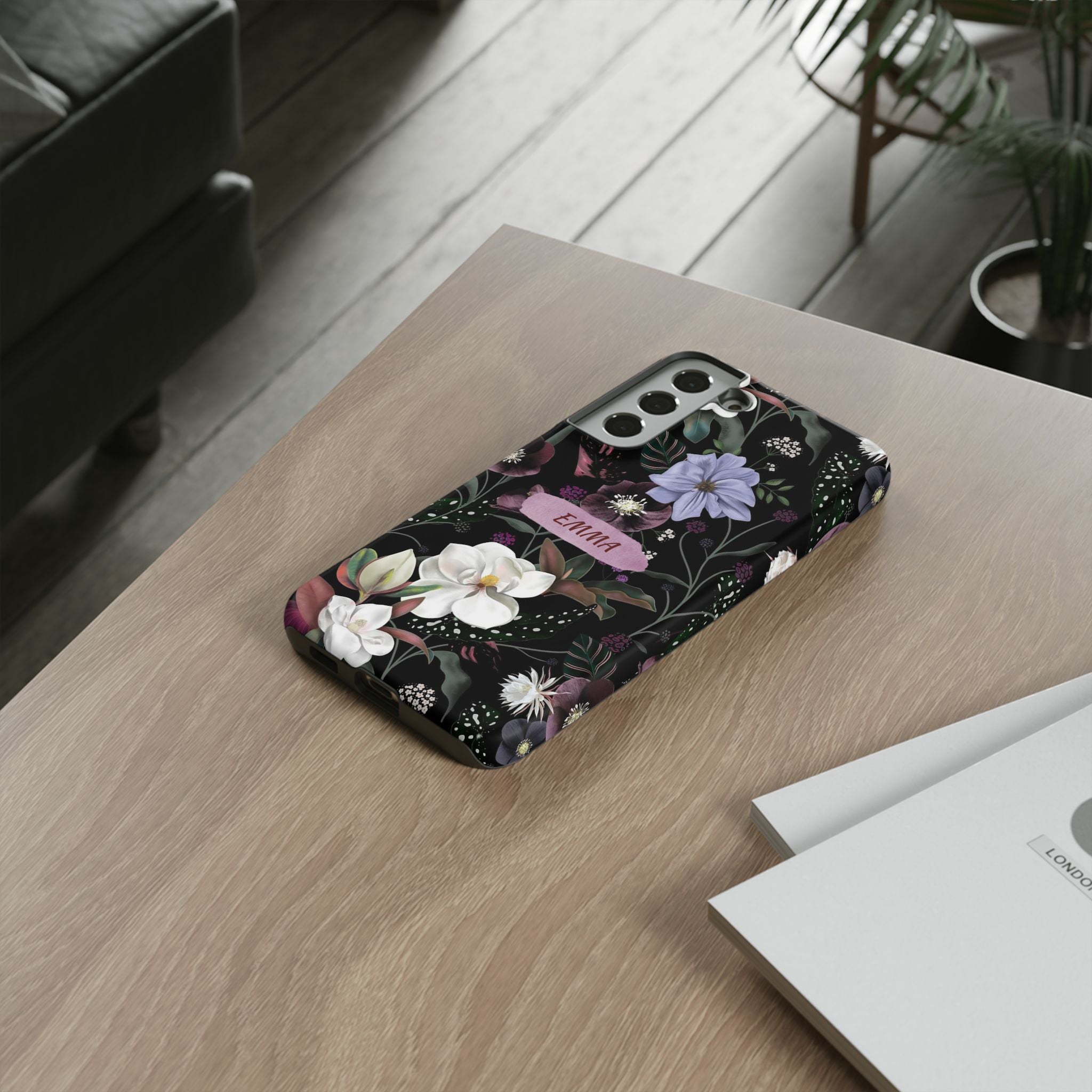 Phone Cases, Personalised Floral Pattern Ultra Plus Pro Cover, iPhone 16, 15, 14, 13+, Samsung Galaxy S23, S22, Custom Case