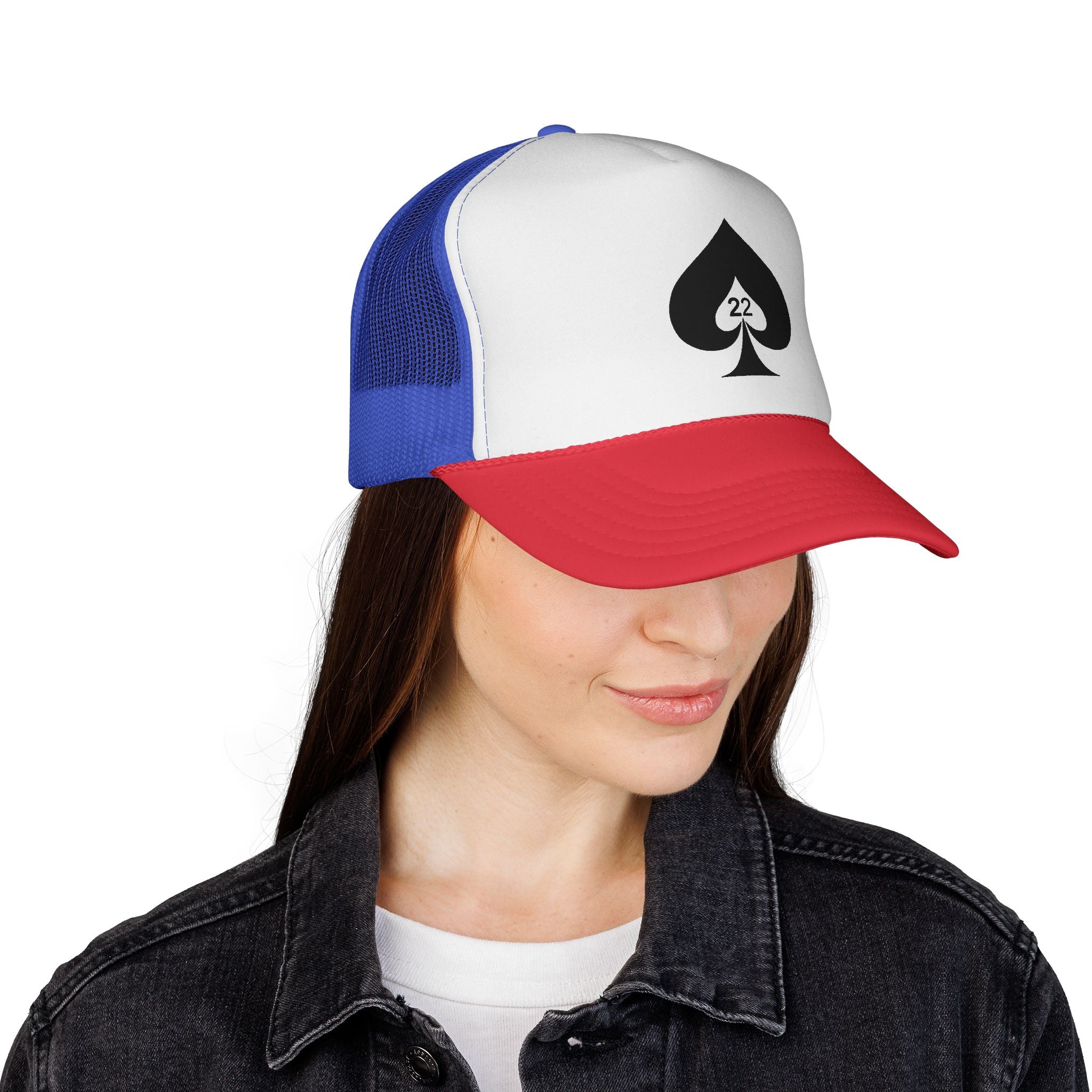 Ace of Spades Trucker Hat - Stylish Mesh Cap for Gamers, Outdoor Adventures &amp; Festivals | Adjustable Snapback