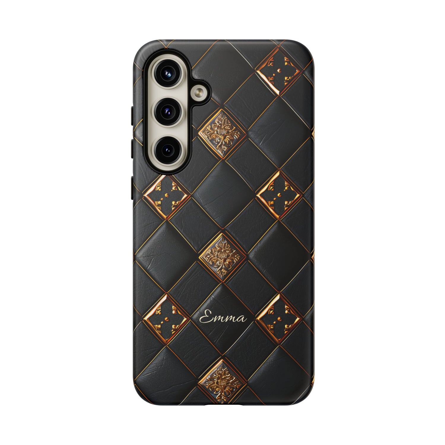 Phone Cases - Luxury Checkers Pattern Tough Cases for iPhone and Samsung Galaxy