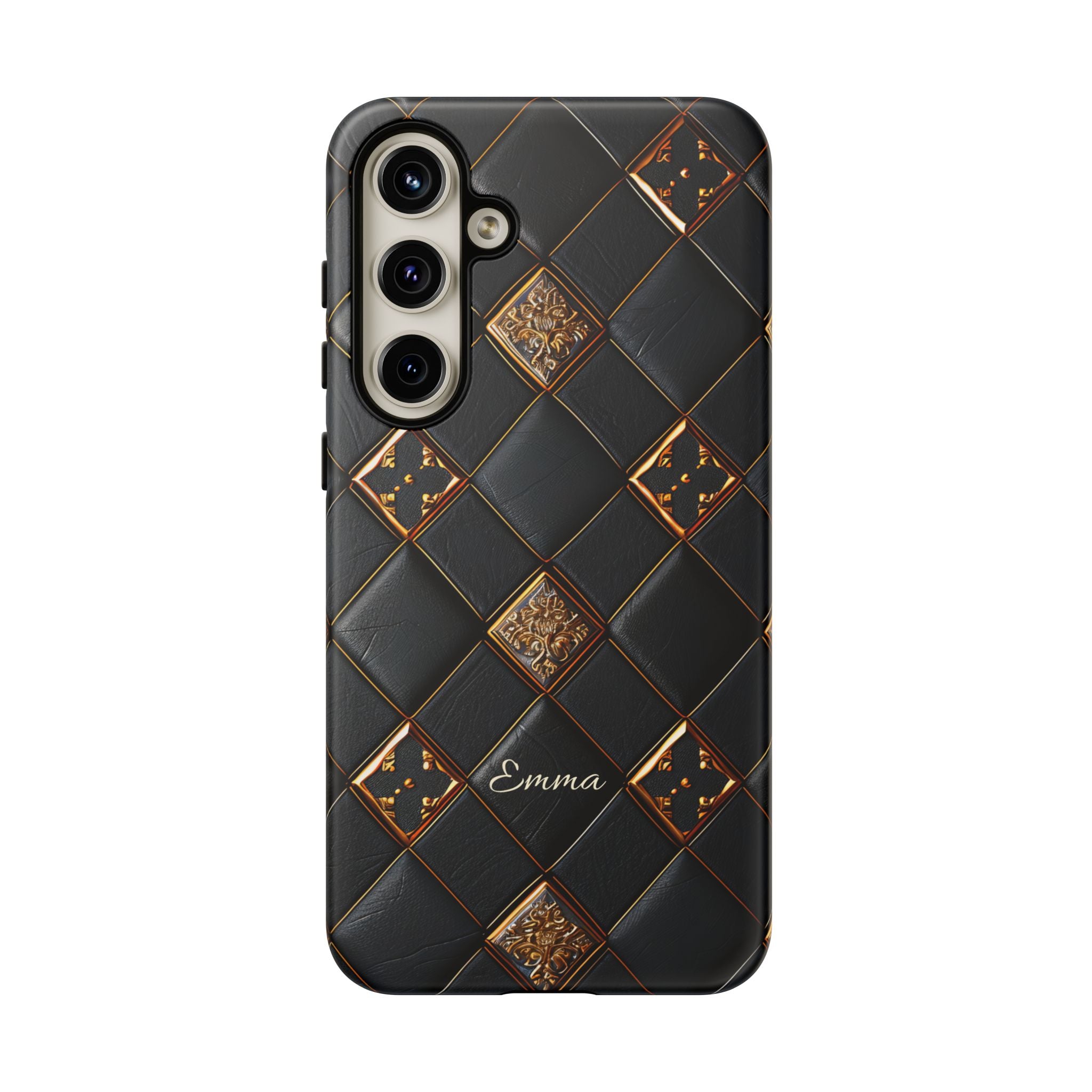Phone Cases - Luxury Checkers Pattern Tough Cases for iPhone and Samsung Galaxy