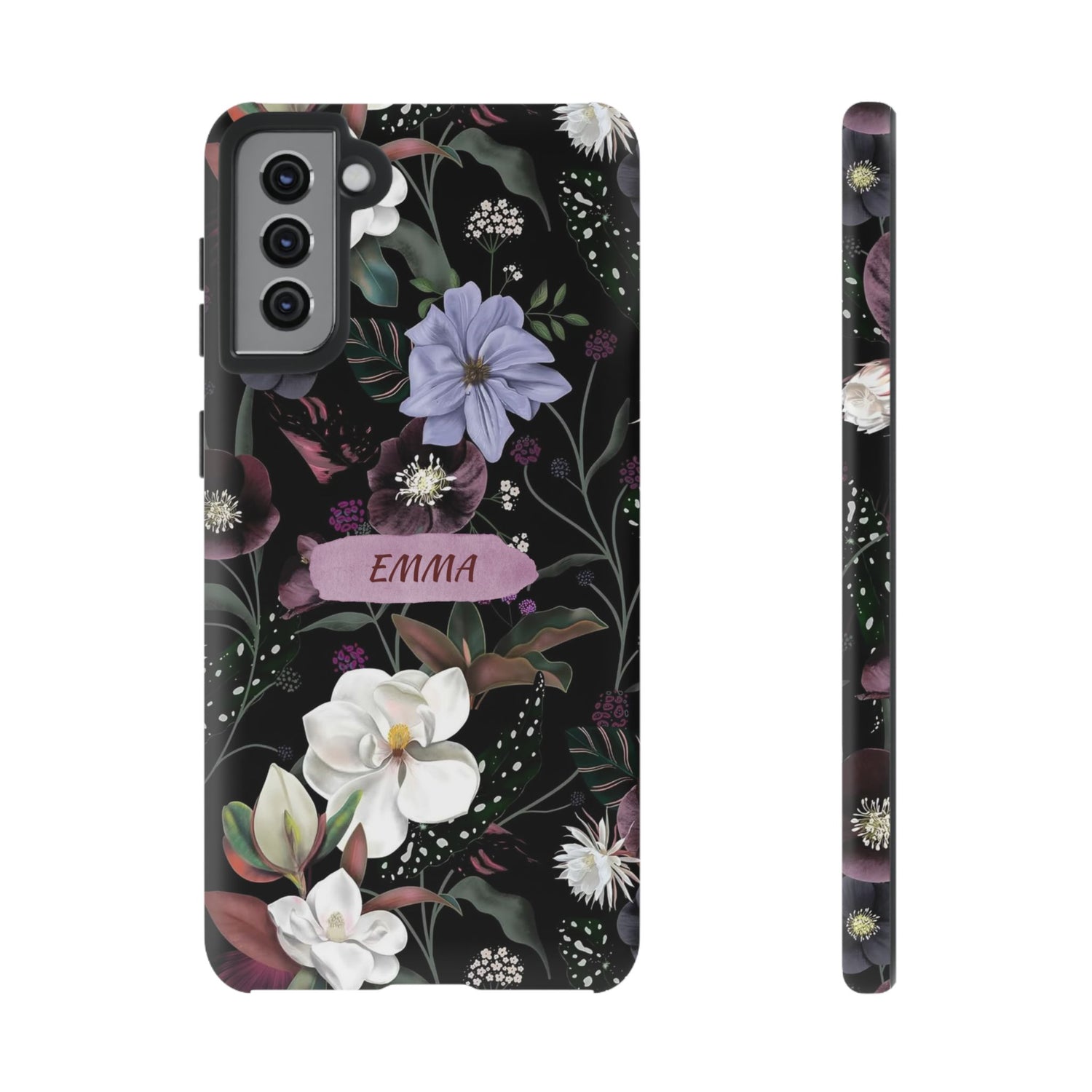 Phone Cases, Personalised Floral Pattern Ultra Plus Pro Cover, iPhone 16, 15, 14, 13+, Samsung Galaxy S23, S22, Custom Case