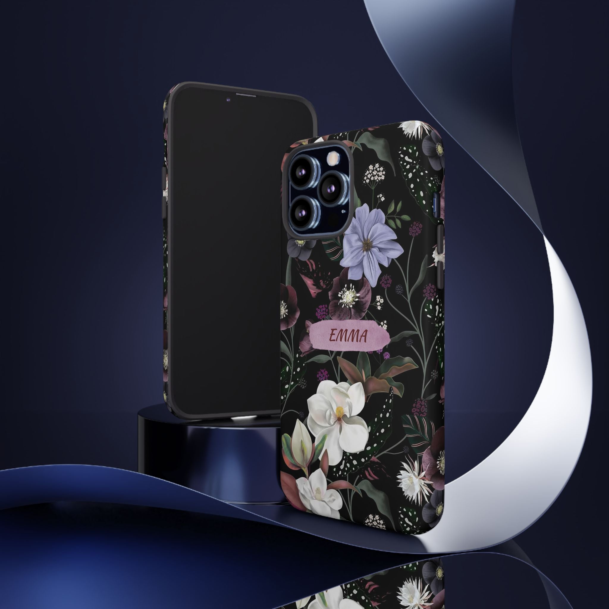 Phone Cases, Personalised Floral Pattern Ultra Plus Pro Cover, iPhone 16, 15, 14, 13+, Samsung Galaxy S23, S22, Custom Case