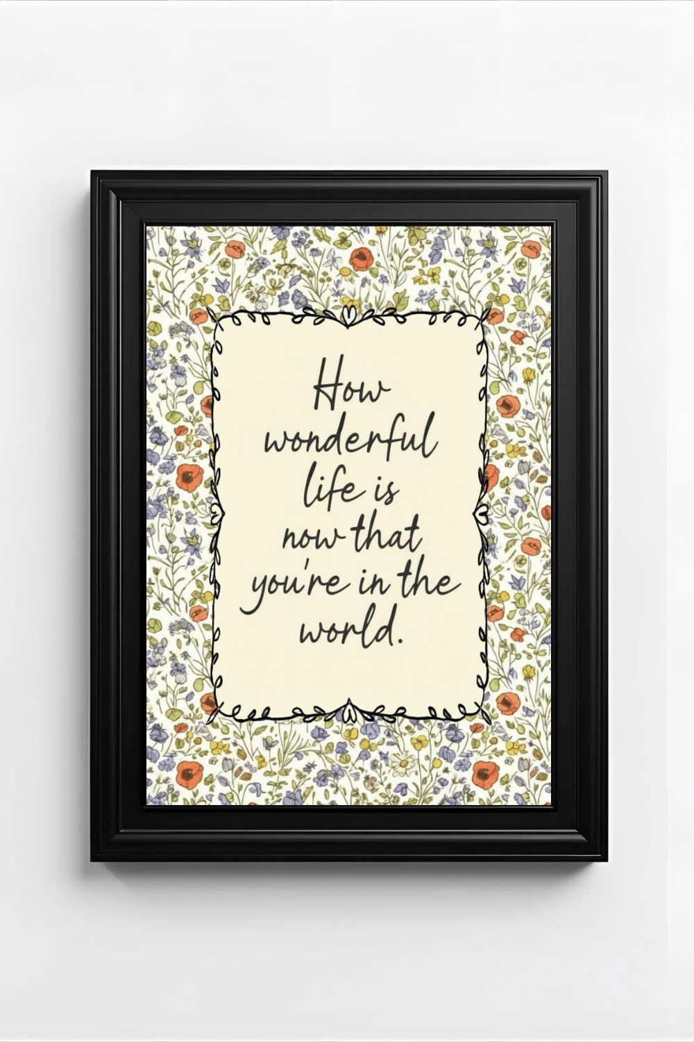 How Wonderful Life Is: Wildflower Nursery Art Print