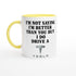 Personalized Tesla Mug - Custom Car Lover Gift - 11oz Ceramic Coffee Cup Ceramic Yellow