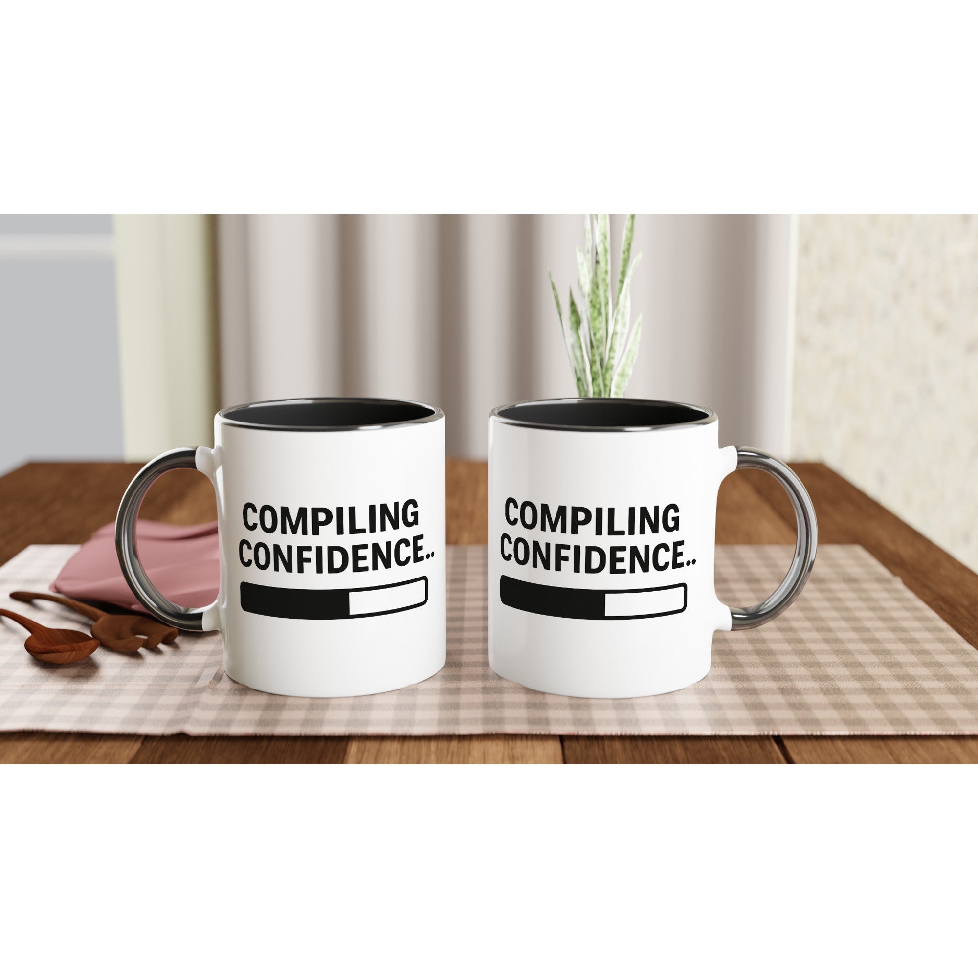 Compiling Confidence Mug - Fun Gift for Young Coders &amp; Tech Wizards - Dishwasher Safe Ceramic 11oz