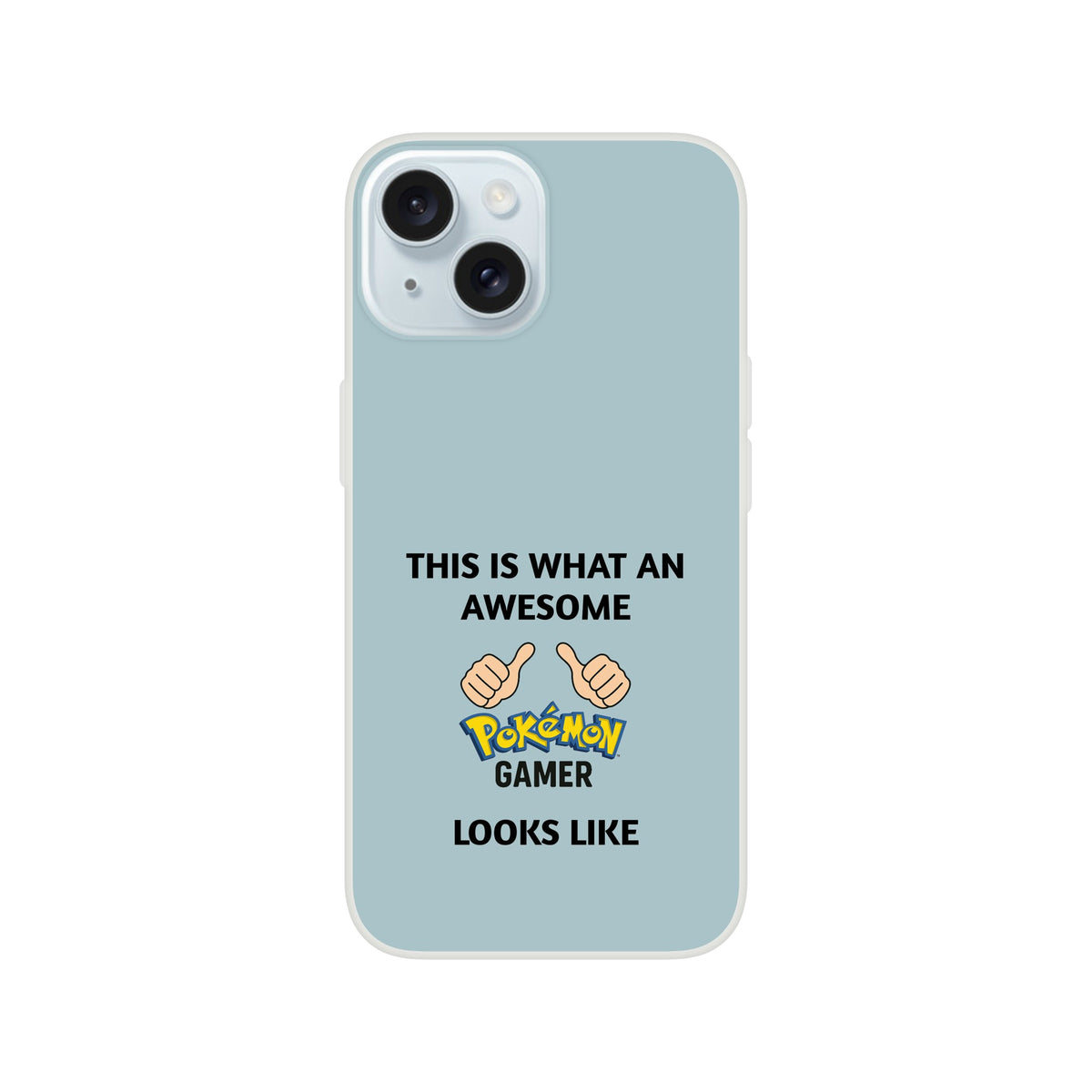 Awesome Pokémon Gamer iPhone Case - Cute &amp; Funny Flexi Case iPhone 15