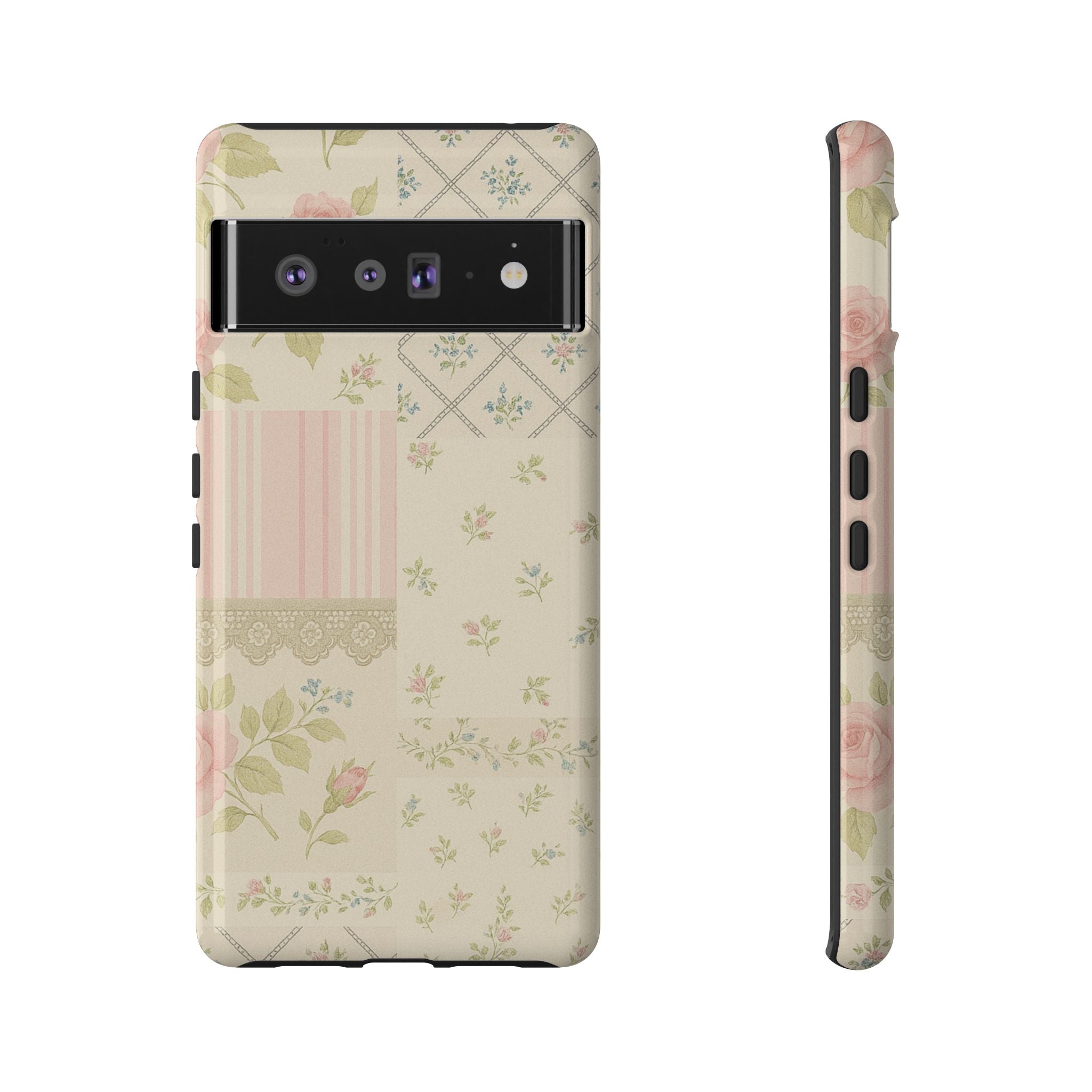Floral Phone Case, Floral Tough Case, Protective Phone Case, Flower Case, Tough Phone Cover, Floral Tech Accessory Google Pixel 6 Pro Glossy