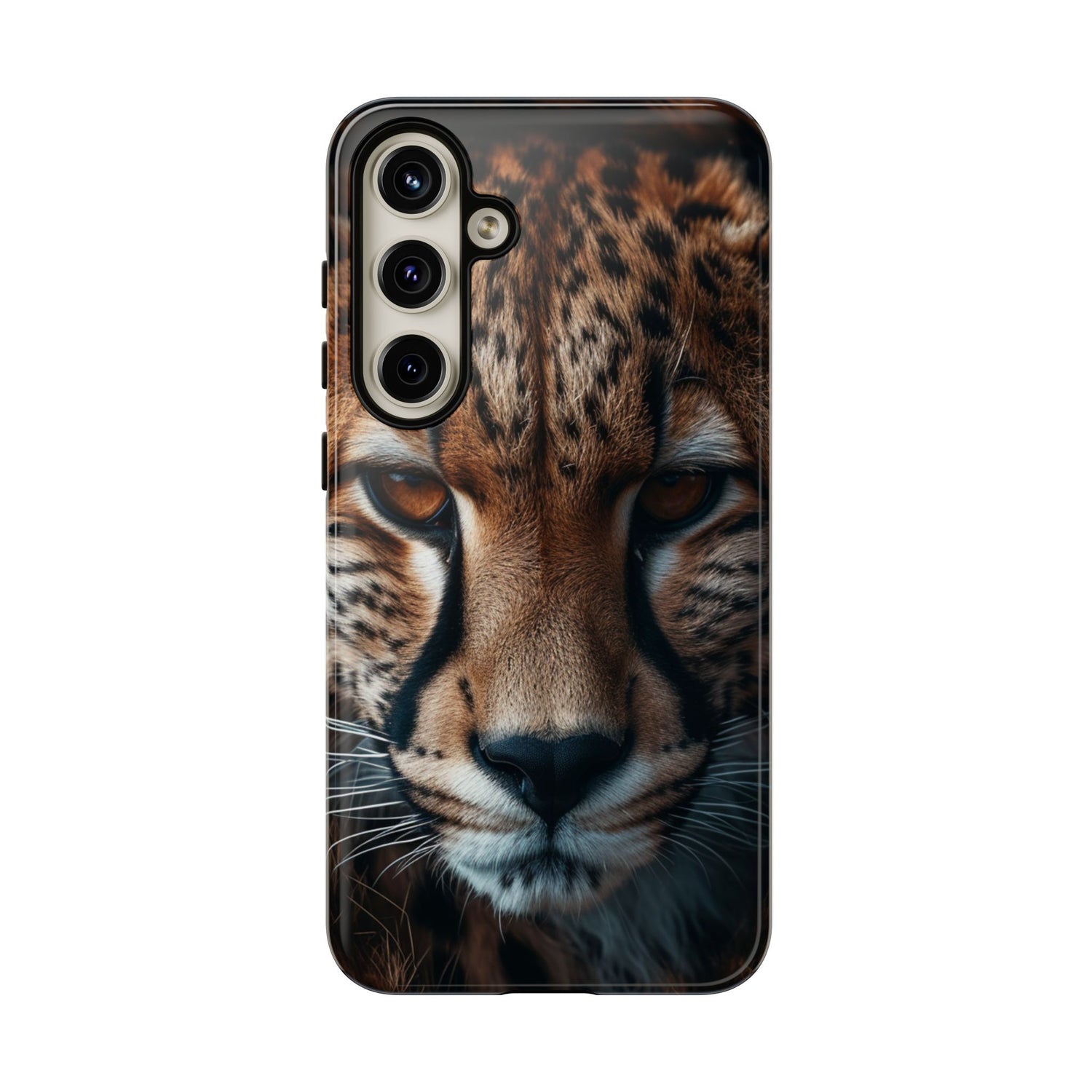 Spirit of the Wild - Cheetah Gaze Phone Case Samsung Galaxy S24 Plus Glossy