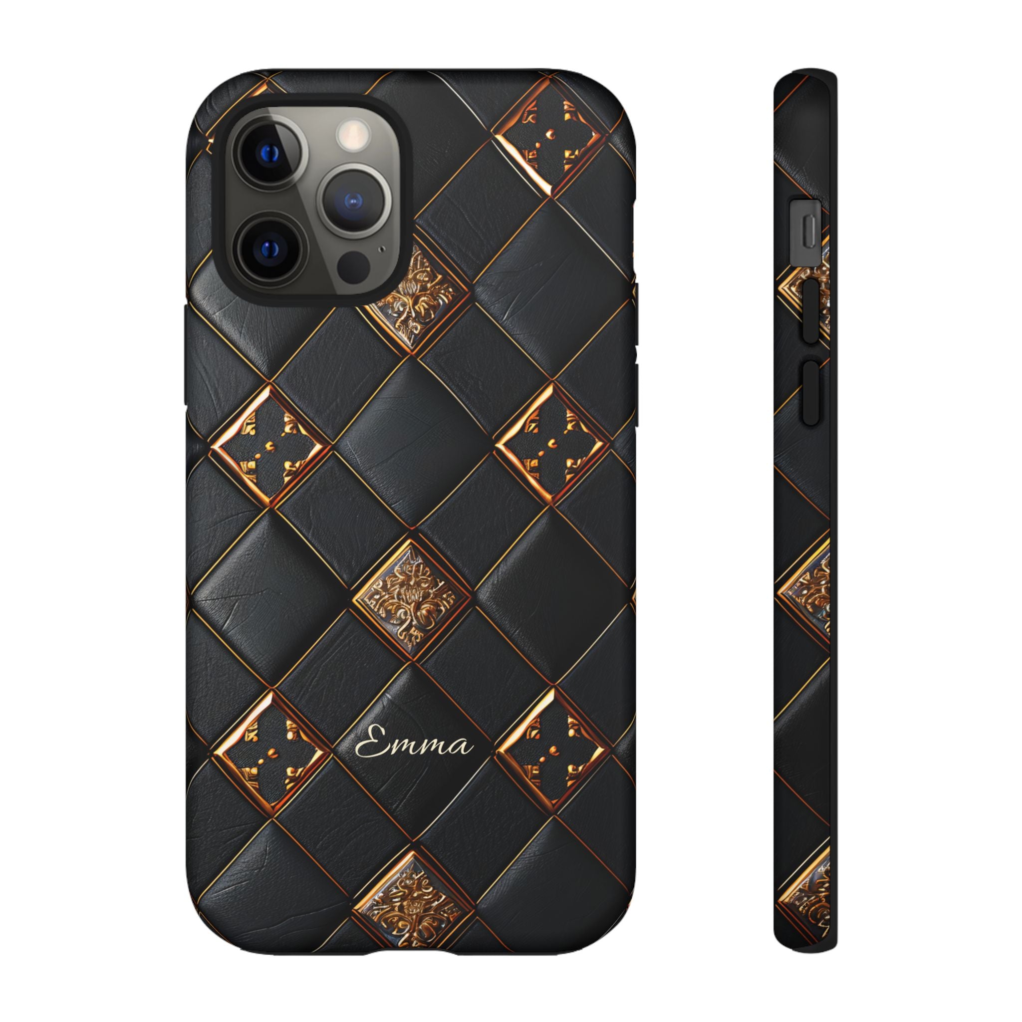 Phone Cases - Luxury Checkers Pattern Tough Cases for iPhone and Samsung Galaxy