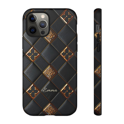 Phone Cases - Luxury Checkers Pattern Tough Cases for iPhone and Samsung Galaxy