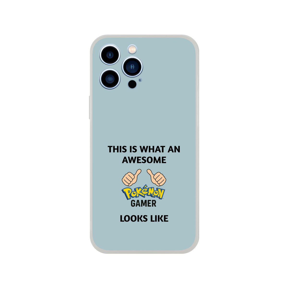 Awesome Pokémon Gamer iPhone Case - Cute &amp; Funny Flexi Case iPhone 13 Pro Max