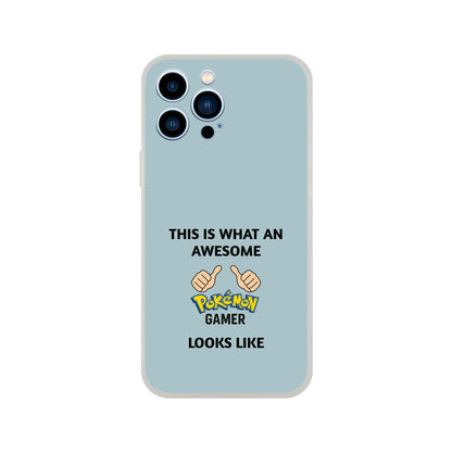 Awesome Pokémon Gamer iPhone Case - Cute &amp; Funny Flexi Case iPhone 13 Pro Max