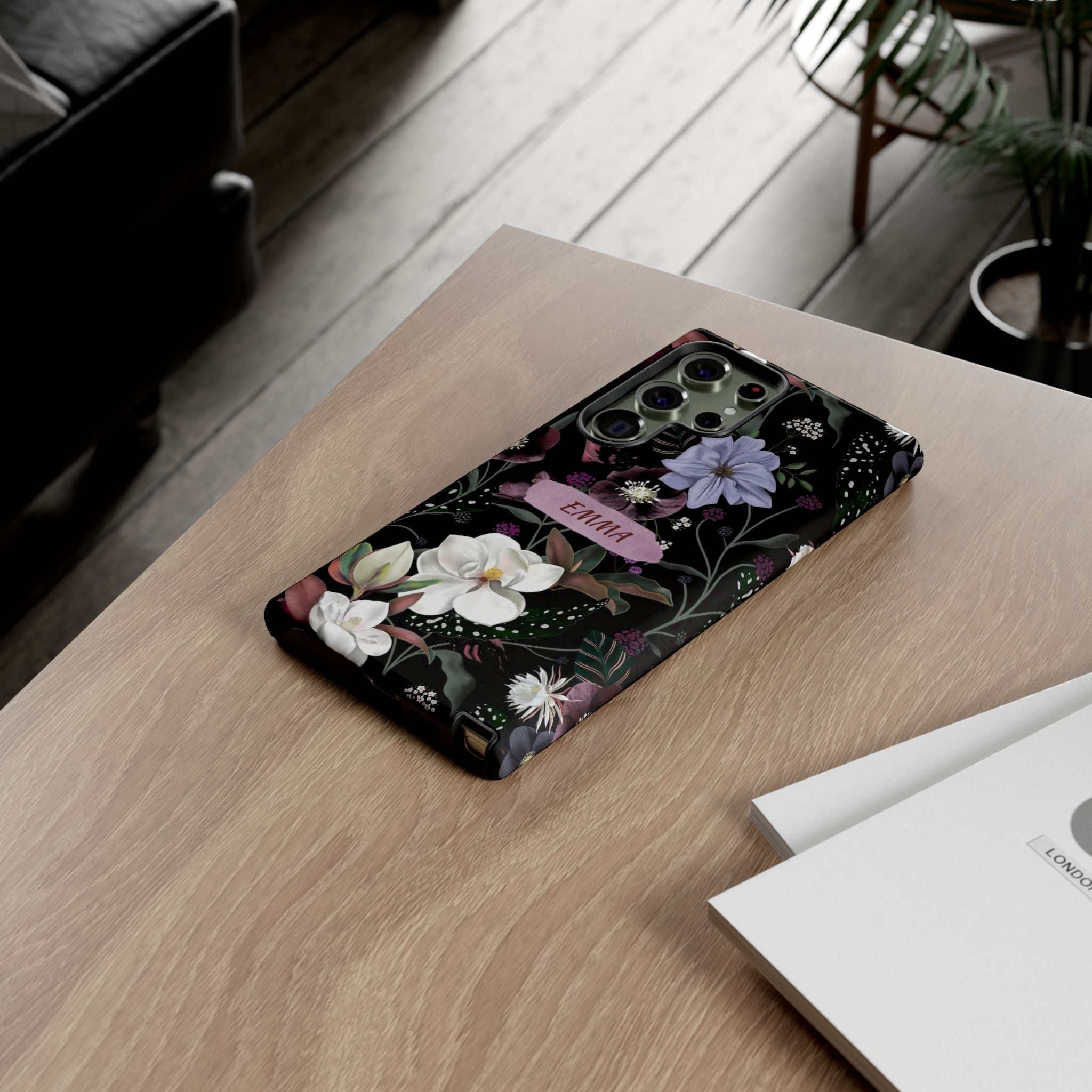 Phone Cases, Personalised Floral Pattern Ultra Plus Pro Cover, iPhone 16, 15, 14, 13+, Samsung Galaxy S23, S22, Custom Case