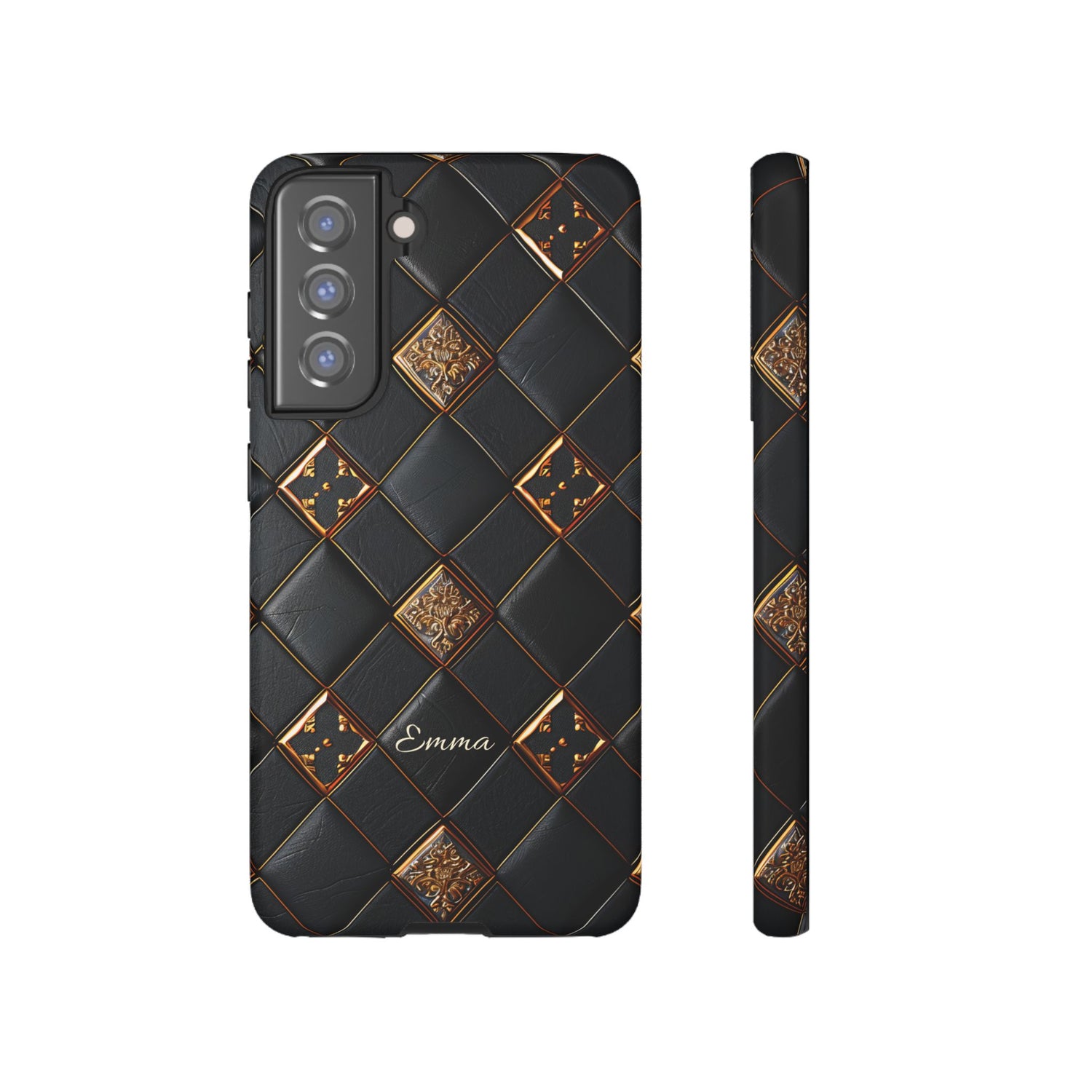 Phone Cases - Luxury Checkers Pattern Tough Cases for iPhone and Samsung Galaxy