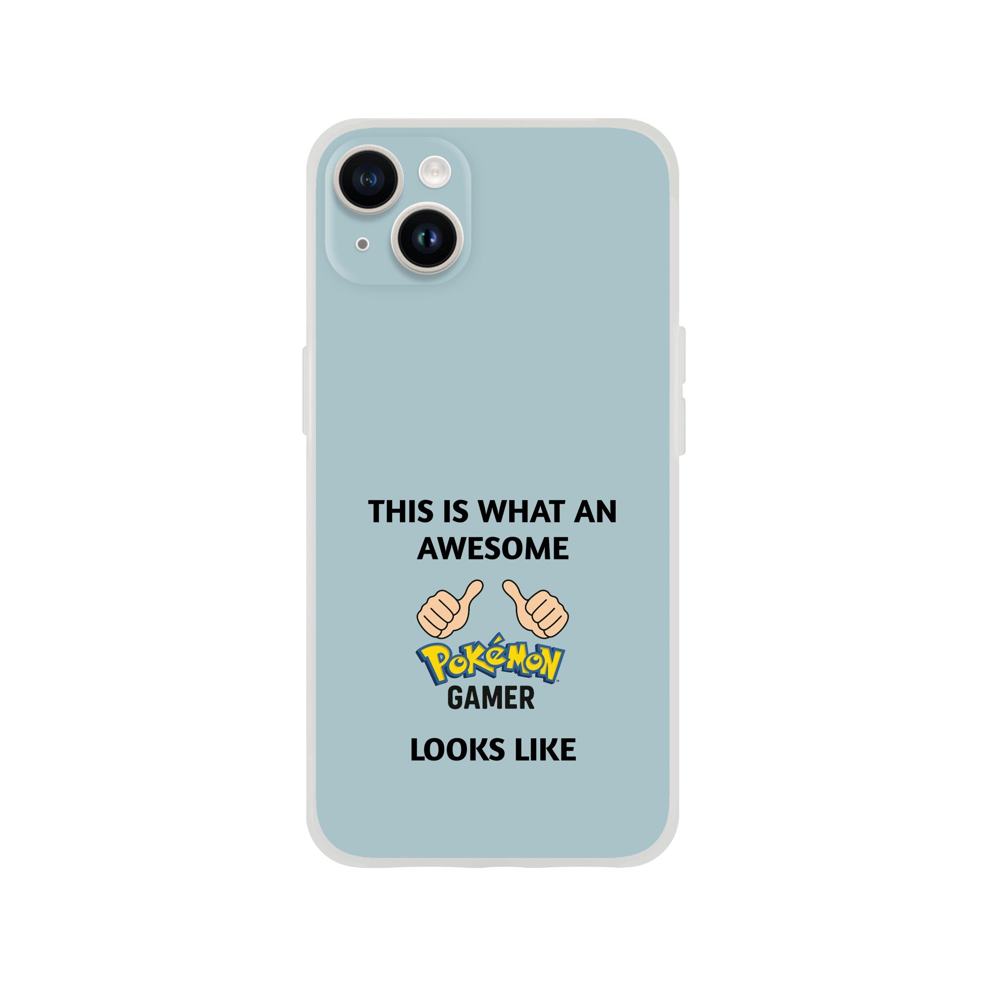 Awesome Pokémon Gamer iPhone Case - Cute &amp; Funny Flexi Case iPhone 14 Plus