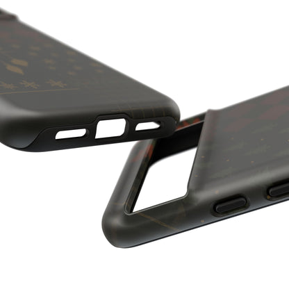 Black Luxury Phone Case for Christmas Festive Season - Tough design