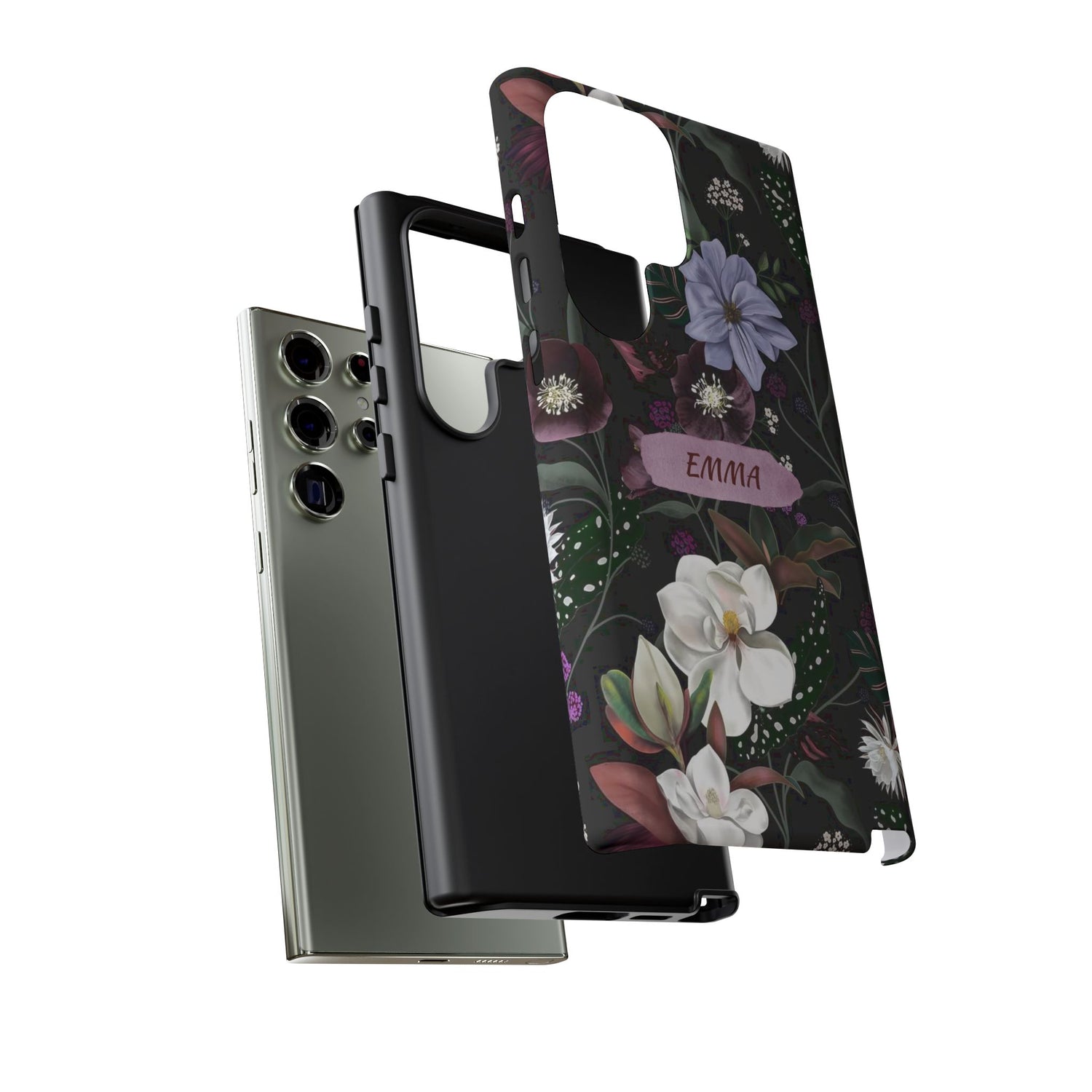 Phone Cases, Personalised Floral Pattern Ultra Plus Pro Cover, iPhone 16, 15, 14, 13+, Samsung Galaxy S23, S22, Custom Case