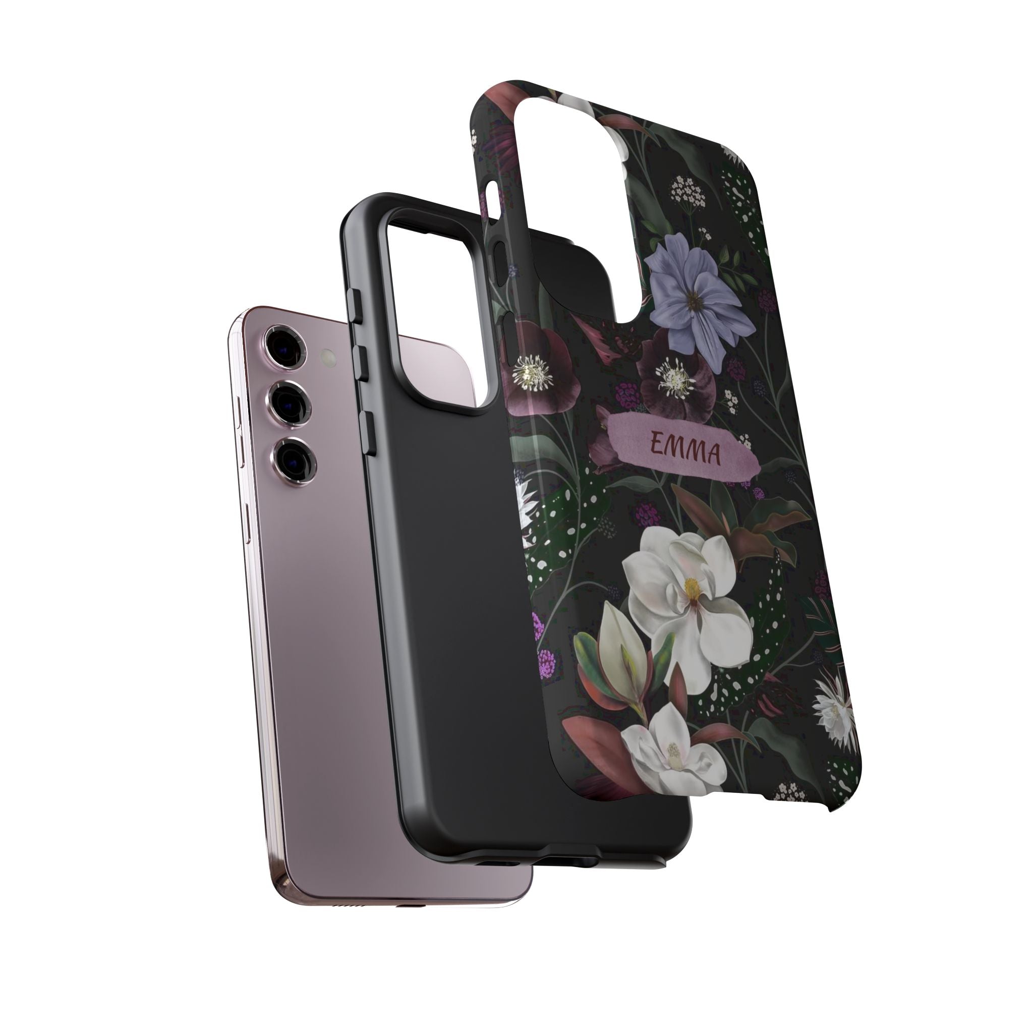 Phone Cases, Personalised Floral Pattern Ultra Plus Pro Cover, iPhone 16, 15, 14, 13+, Samsung Galaxy S23, S22, Custom Case