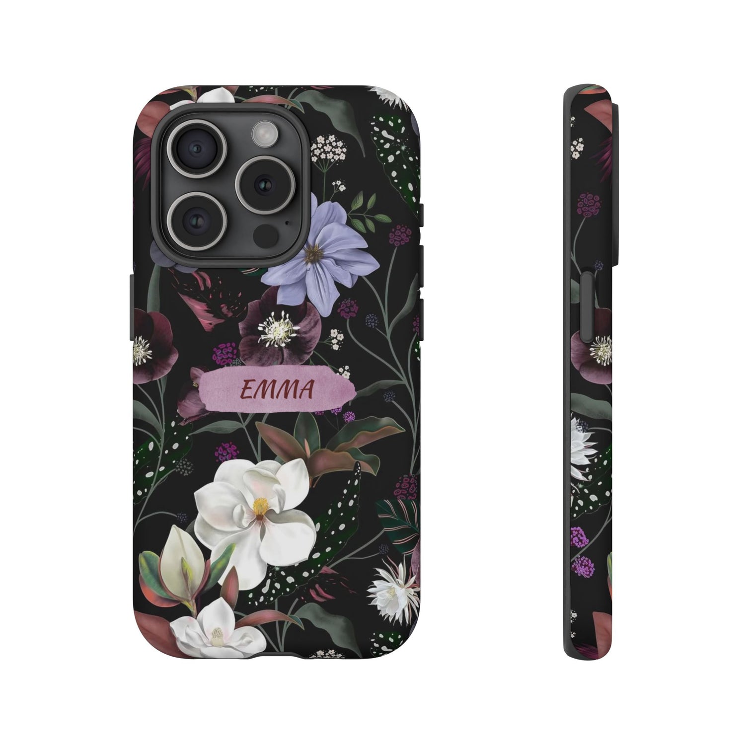 Phone Cases, Personalised Floral Pattern Ultra Plus Pro Cover, iPhone 16, 15, 14, 13+, Samsung Galaxy S23, S22, Custom Case