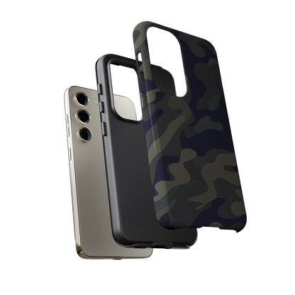 Black Camouflage Phone Case for iPhone, Samsung and Google Pixel