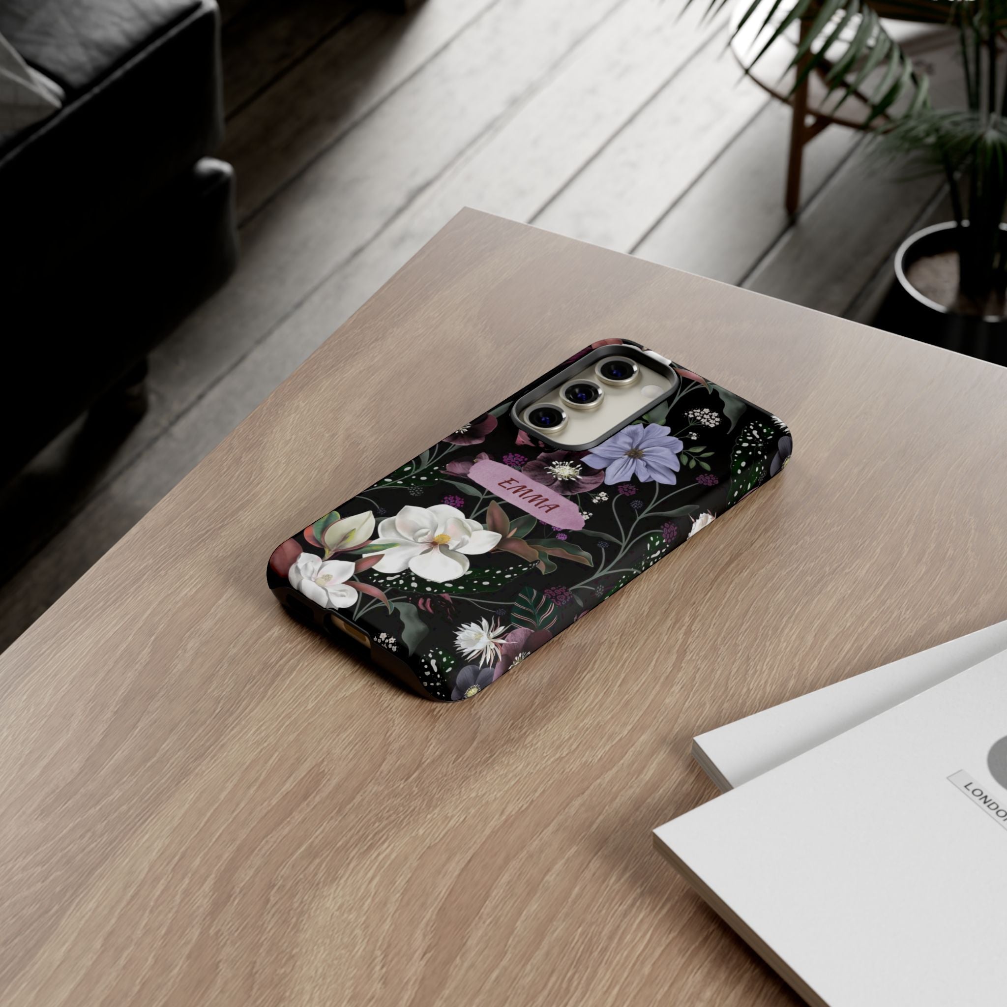 Phone Cases, Personalised Floral Pattern Ultra Plus Pro Cover, iPhone 16, 15, 14, 13+, Samsung Galaxy S23, S22, Custom Case