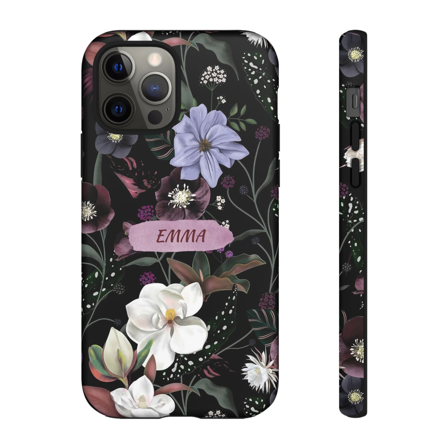 Phone Cases, Personalised Floral Pattern Ultra Plus Pro Cover, iPhone 16, 15, 14, 13+, Samsung Galaxy S23, S22, Custom Case