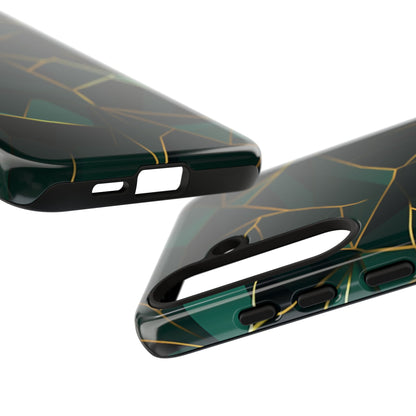 Emerald Veil - Geometric Luxe Phone Case