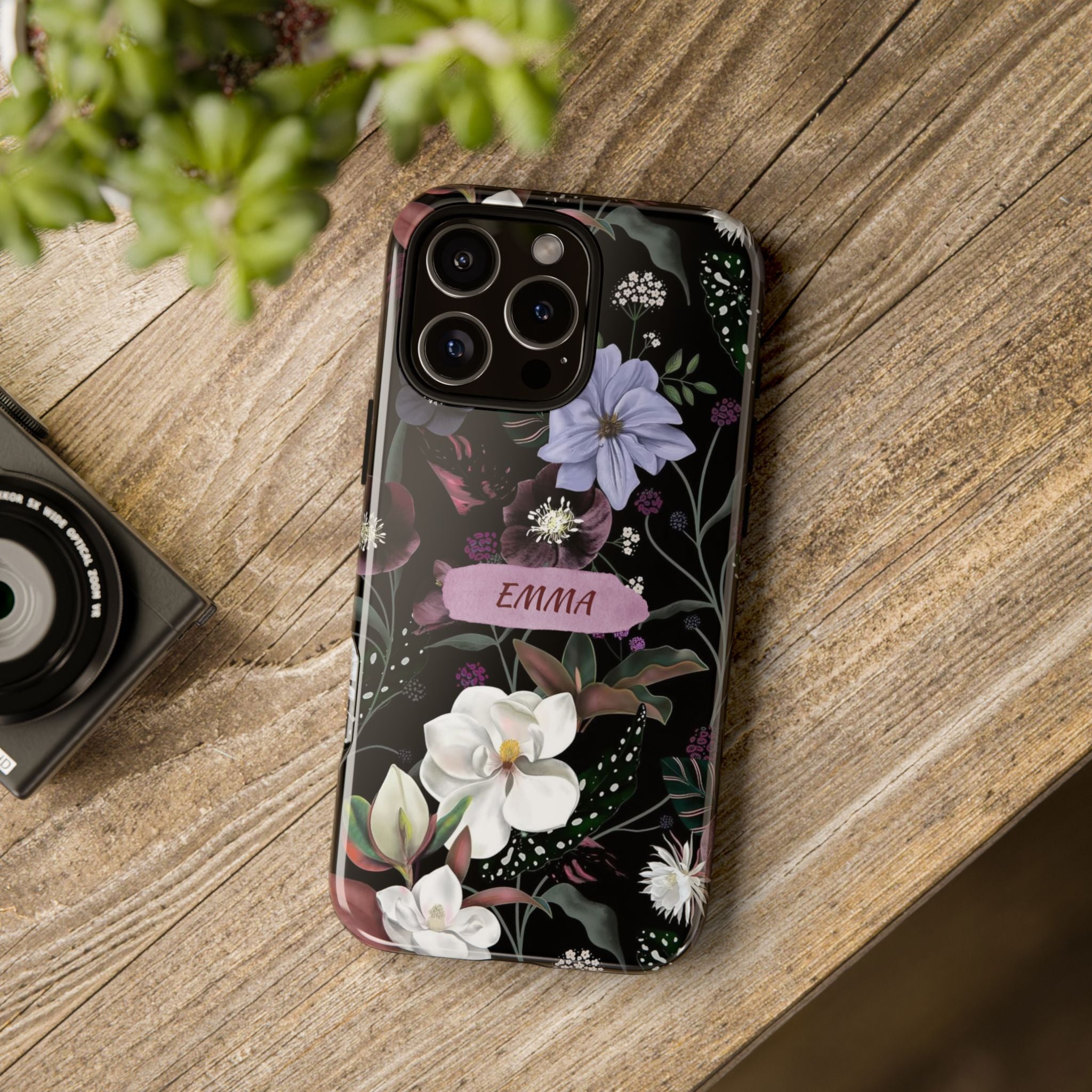 Phone Cases, Personalised Floral Pattern Ultra Plus Pro Cover, iPhone 16, 15, 14, 13+, Samsung Galaxy S23, S22, Custom Case