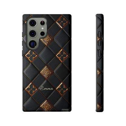 Phone Cases - Luxury Checkers Pattern Tough Cases for iPhone and Samsung Galaxy