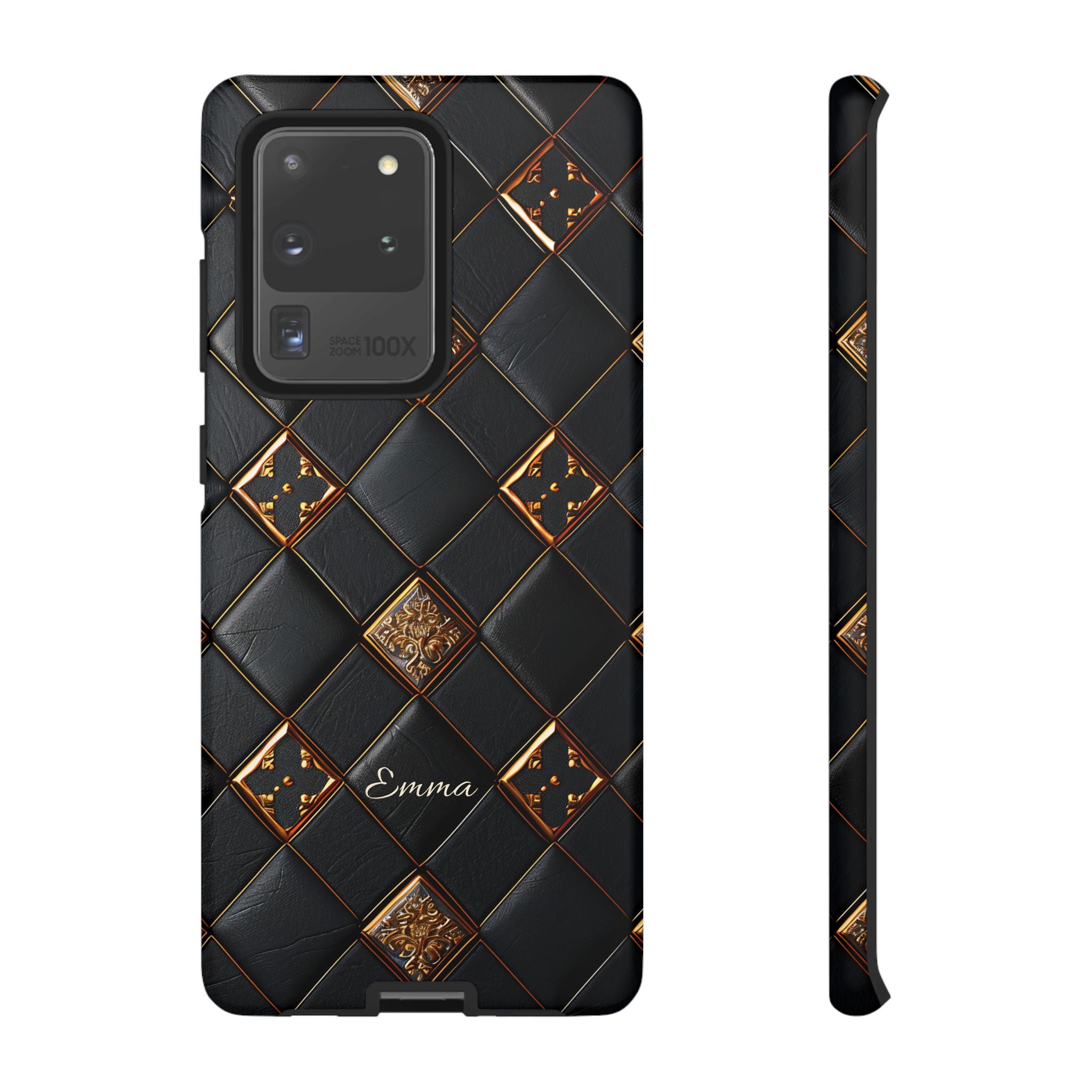 Phone Cases - Luxury Checkers Pattern Tough Cases for iPhone and Samsung Galaxy