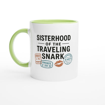 Sisterhood of the Traveling Snark Mug | Funny Ceramic Coffee Cup | Gift for Friends Ceramic Green