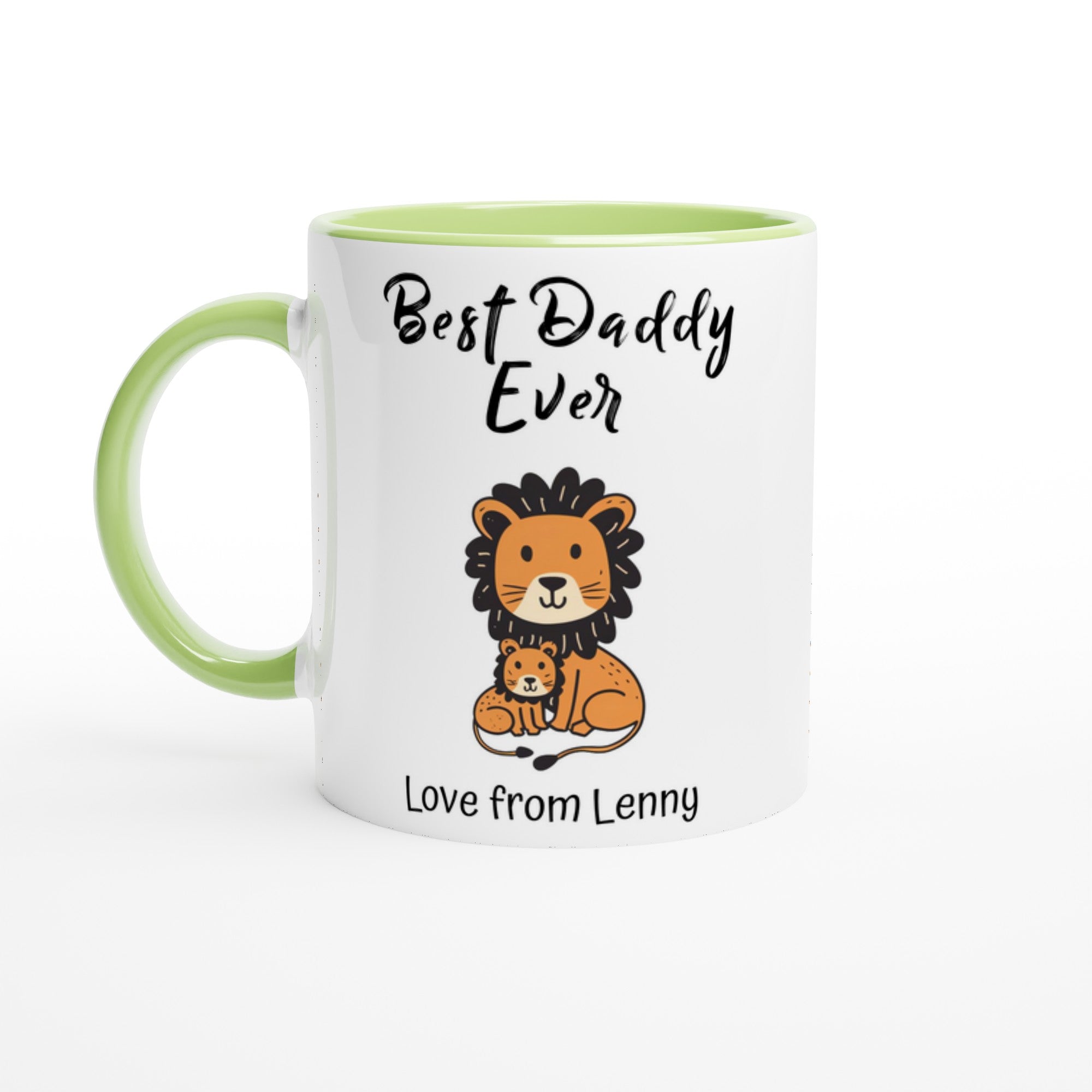 Personalized Lion Best Daddy Ever Mug - Father&