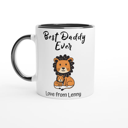 Personalized Lion Best Daddy Ever Mug - Father&
