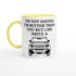 Funny Defender Mug – 11oz Luxury Car Driver Gift, Bold Statement Coffee Cup, Land Rover, Range Rover Lover Gift for Him or Her Ceramic Yellow