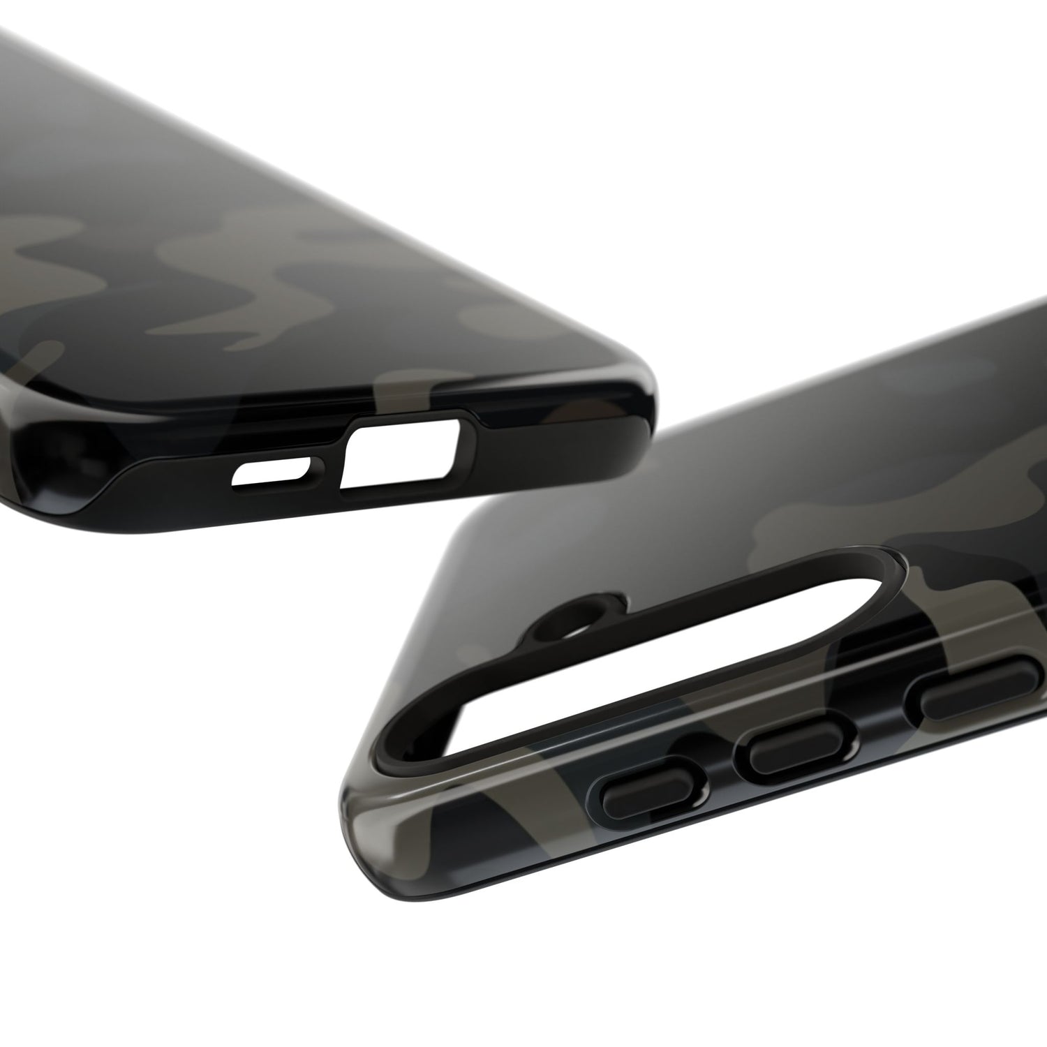 Black Camouflage Phone Case for iPhone, Samsung and Google Pixel