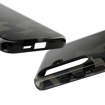 Black Camouflage Phone Case for iPhone, Samsung and Google Pixel