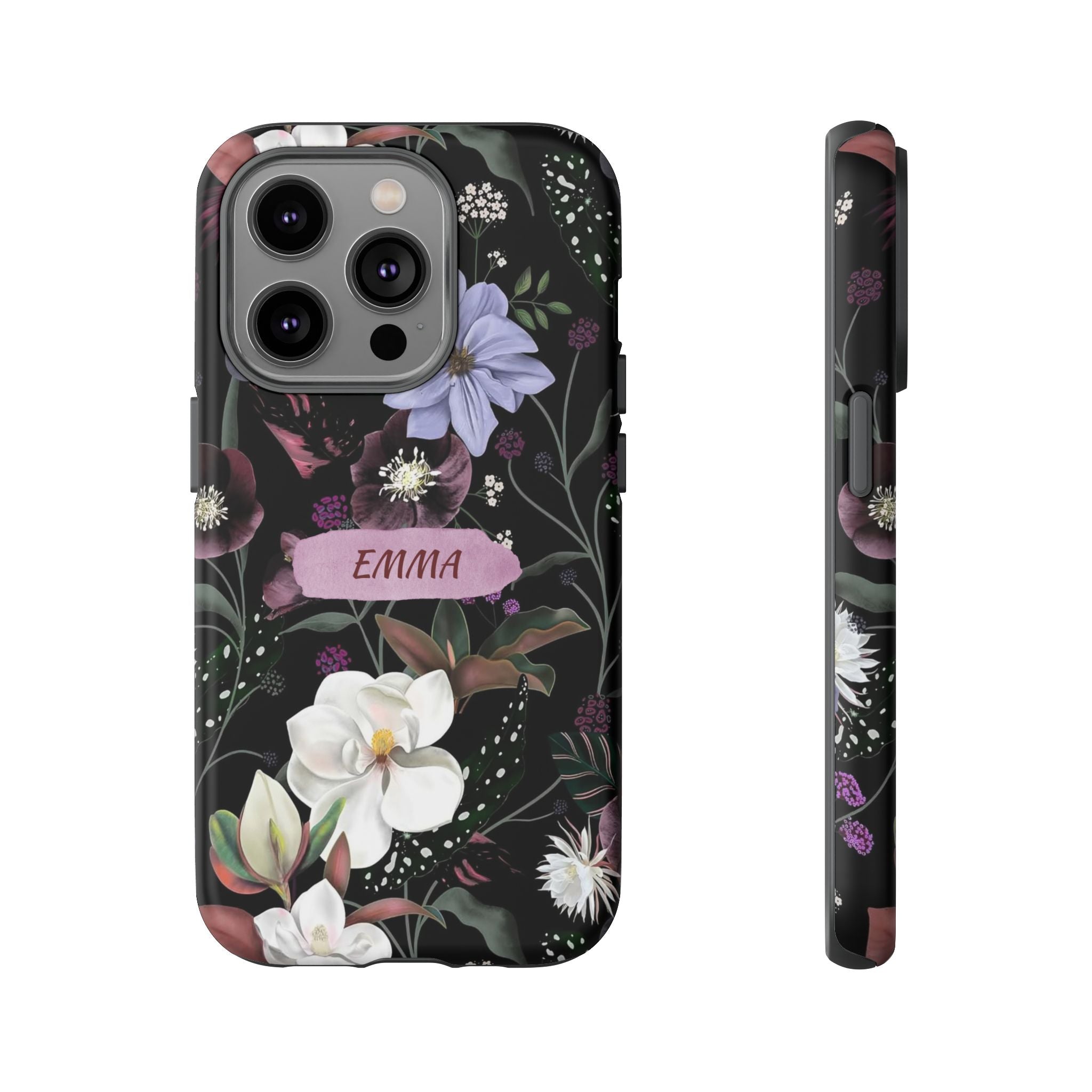 Phone Cases, Personalised Floral Pattern Ultra Plus Pro Cover, iPhone 16, 15, 14, 13+, Samsung Galaxy S23, S22, Custom Case