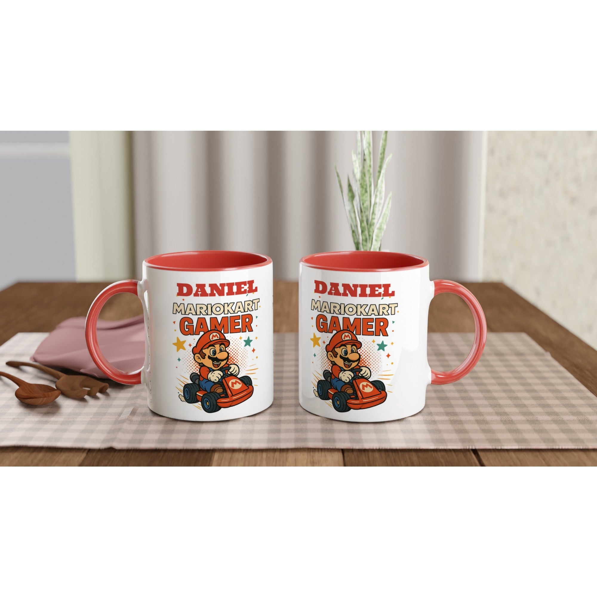 Custom Mario Kart Gamer Mug – Funny Gift for Gamers – 11oz Coffee Cup