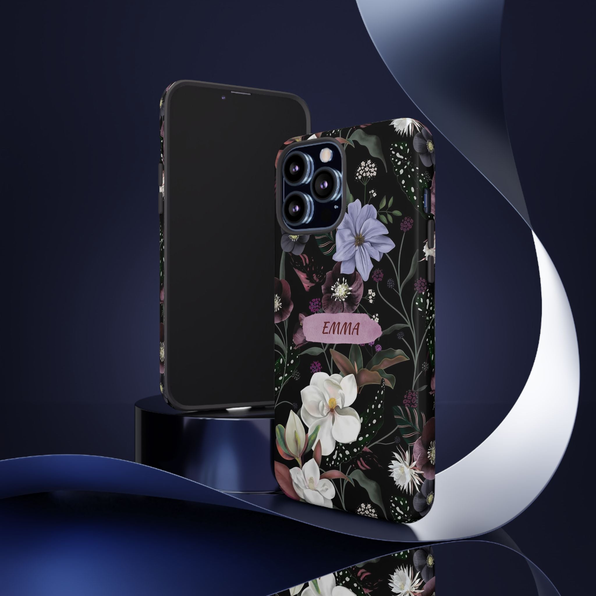 Phone Cases, Personalised Floral Pattern Ultra Plus Pro Cover, iPhone 16, 15, 14, 13+, Samsung Galaxy S23, S22, Custom Case