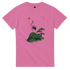 Zen Crane Ukiyo-e Japanese Art T-Shirt - Premium Heavyweight Cotton Azalea