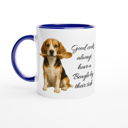 Good Cooks Always Have a Beagle Mug - 11oz Ceramic Gift for Dog Lovers Ceramic Blue