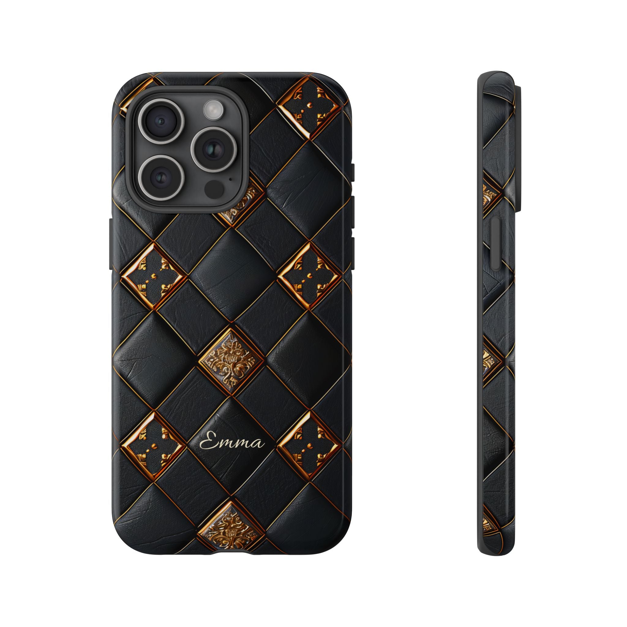 Phone Cases - Luxury Checkers Pattern Tough Cases for iPhone and Samsung Galaxy