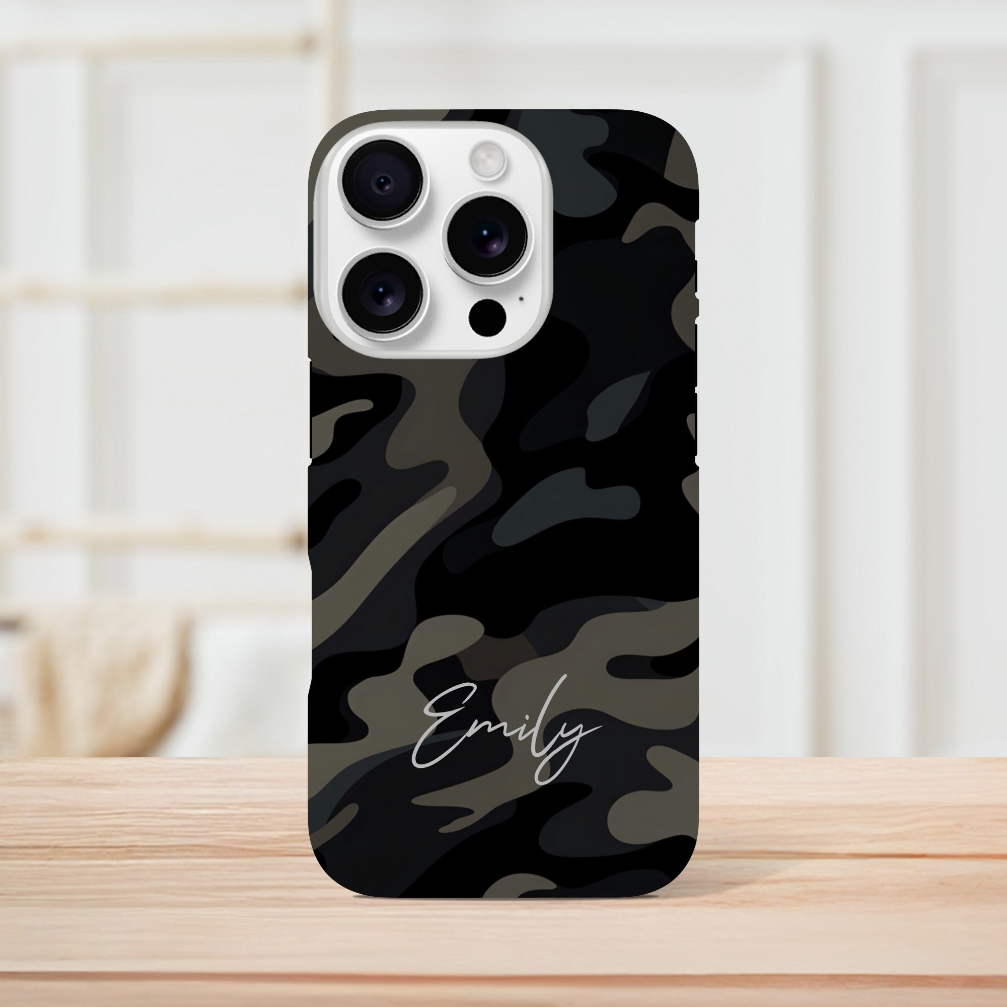 Personalized Camouflage iPhone Case - Tough Double-Layered Protection Cover